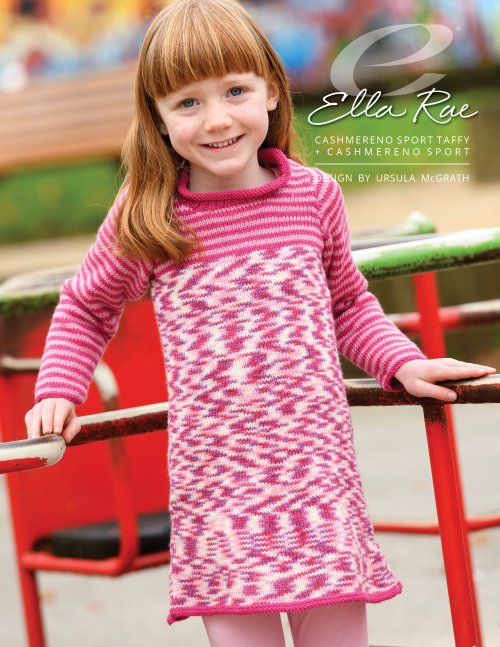 Ella Rae Cashmereno Sport Taffy - Ruth Pattern