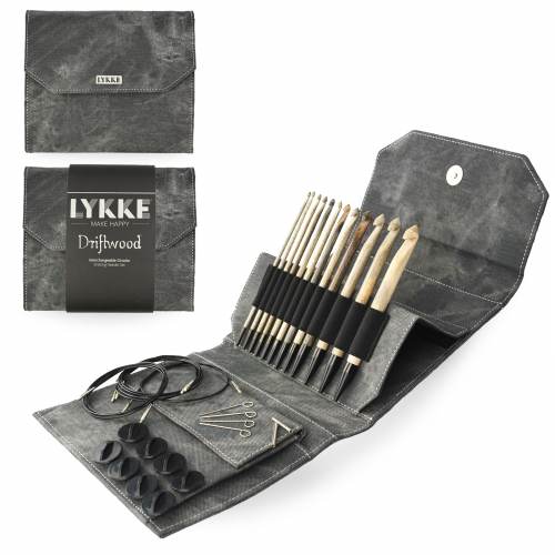 Lykke Driftwood - 6-inch Interchangeable Tunisian Crochet Hooks