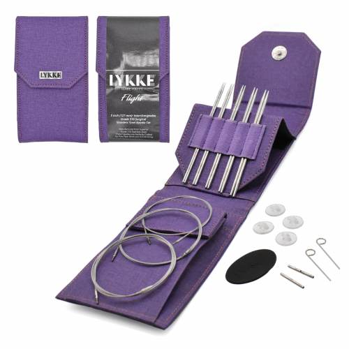 LYKKE - Flight 5" Interchangeable Needles Mini Set Purple