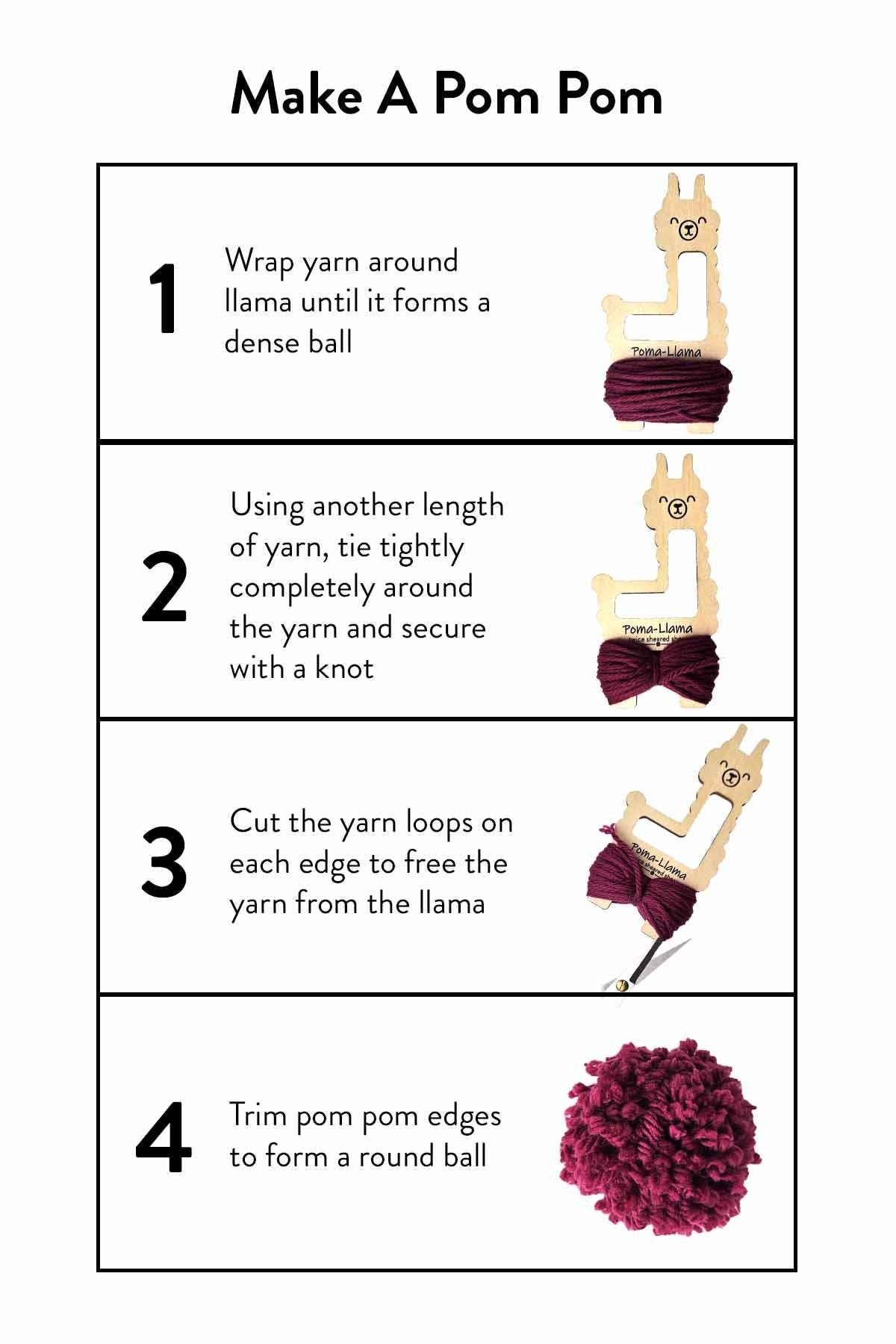 Twice Sheared Sheep - Poma-Llama Pom Pom, Tassel, and Lucet Cord Maker