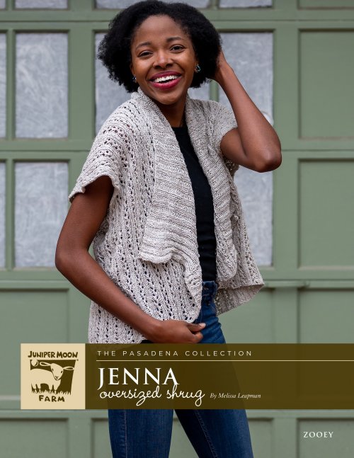 Juniper Moon Farm Zooey - Jenna Oversized Shrug Pattern