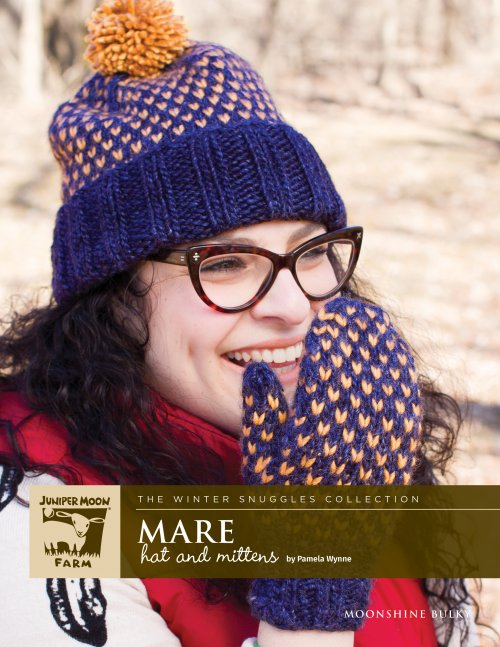Juniper Moon Farm Moonshine Bulky - Mare hat and mittens pattern