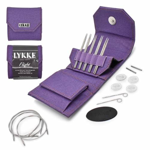 LYKKE - Flight 3.5" Interchangeable Needles Mini Set Purple