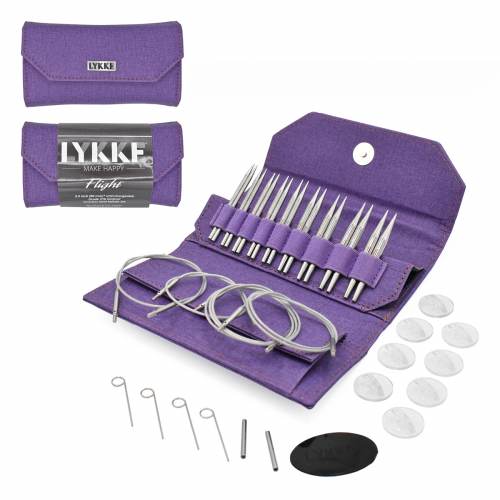LYKKE - Flight 3.5" Interchangeable Needles Standard Set Purple