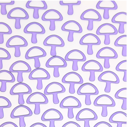 Mushroom Knitting Stitch Marker Snag Free LAVENDER