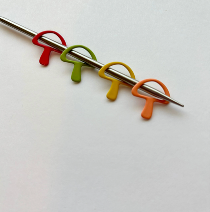 Mushroom Knitting Stitch Marker Snag Free LAVENDER